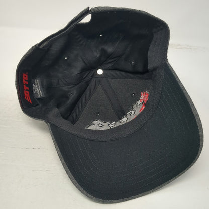 Otto Bar J Wranglers Baseball Cap Gray One Size Strapback Hat Embroidered