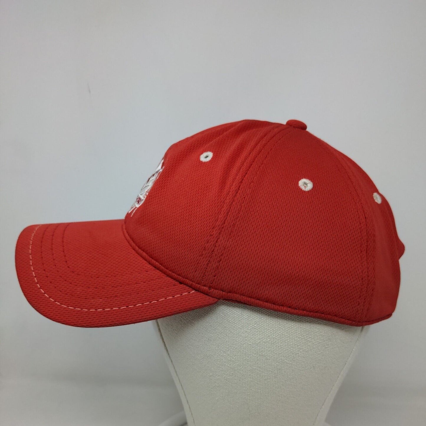 Pukka Men's Strapback Hat Red Embroidered The Hawthornes Logo