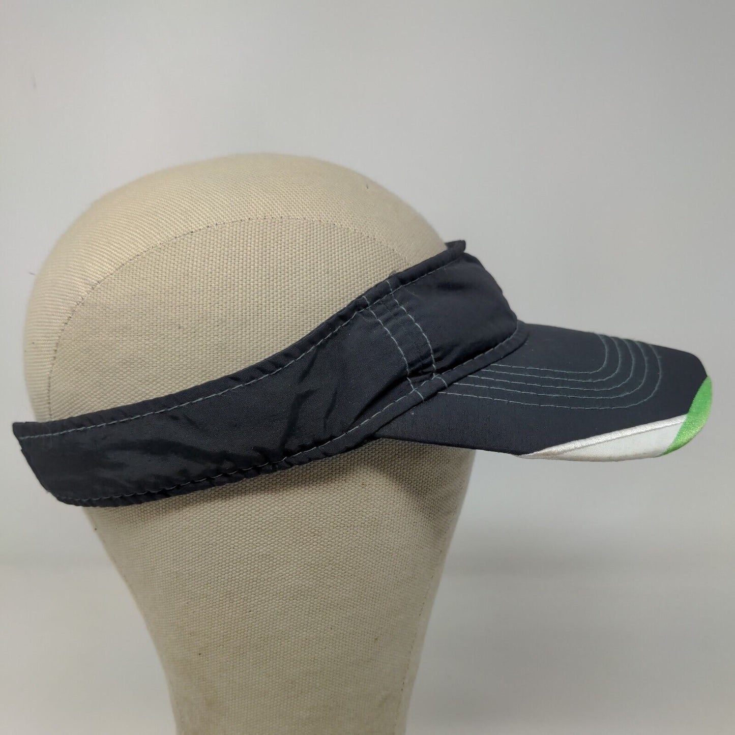 Signatures Men's Strapback Sun Visor Cap Hat Black Adjustable Golf Logo