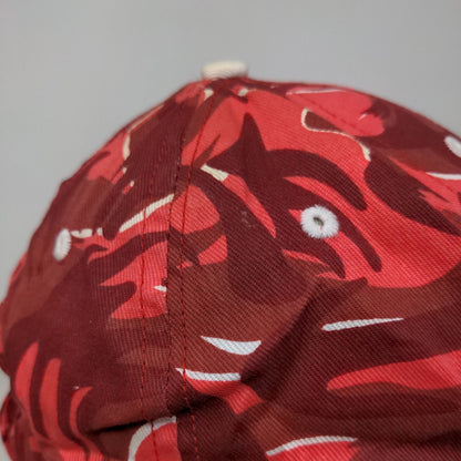 Unbranded Men's Strapback Red Camo Hat Size OSFA Embroidered United Bulldogs