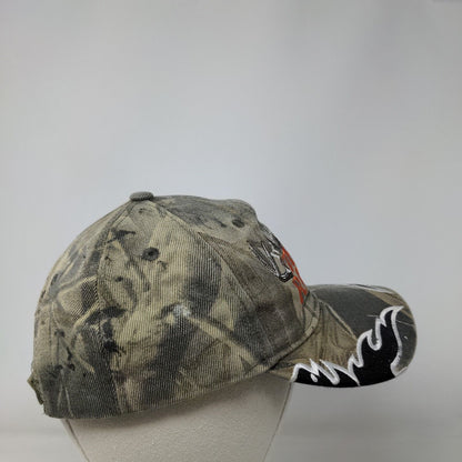 All About The Rack Strapback Hat Camo One Size Embroidered Adjustable