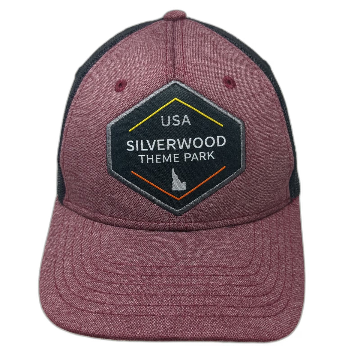 Triangle Sport Red One Size Trucker Hat Silverwood Theme Park Idaho Snapback