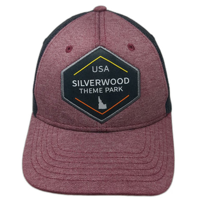 Triangle Sport Red One Size Trucker Hat Silverwood Theme Park Idaho Snapback