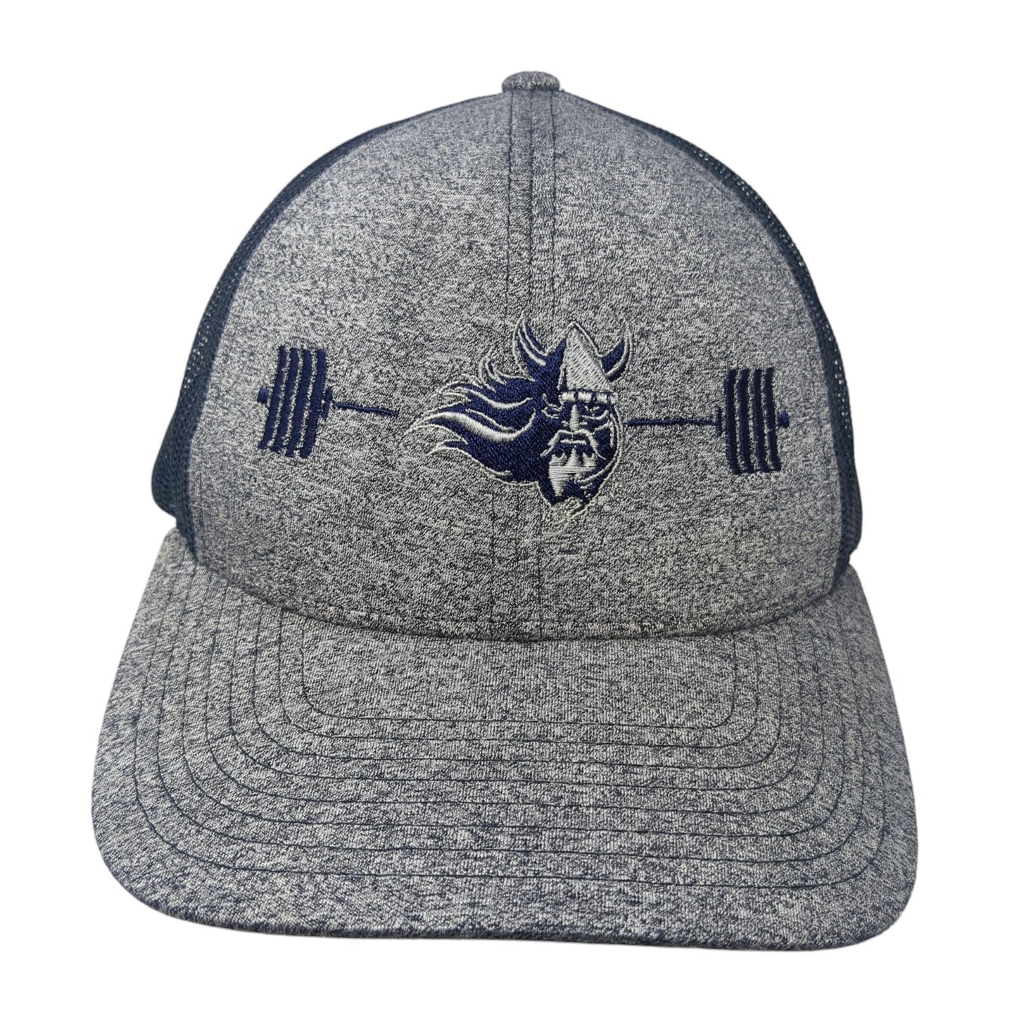 European Masters Weightlifting Snapback Trucker Hat Multi Large Mesh Back