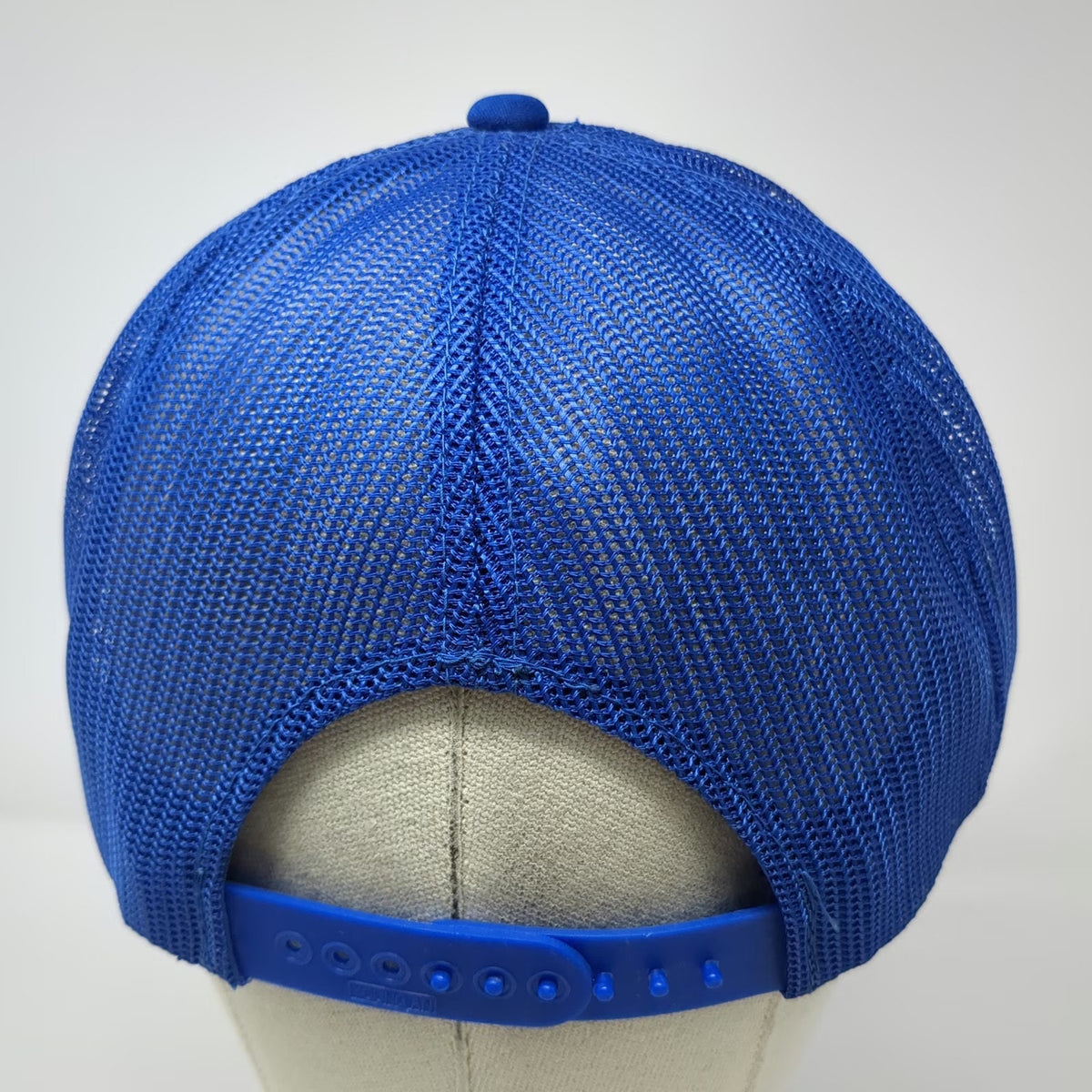 Mona GMC Trucker Hat Blue Red One Size Mesh Back Snapback Embroidered Logo