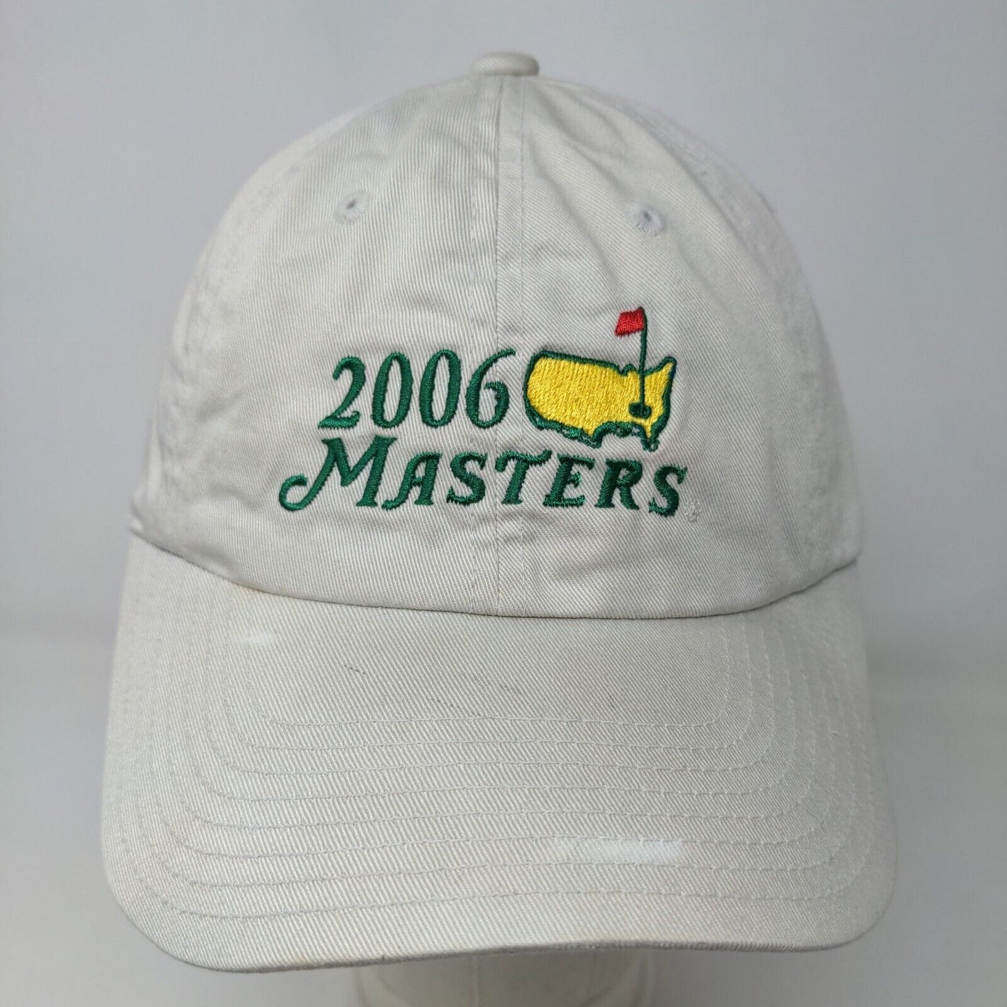 Master's Mens Slideback Hat Tan Adjustable Embroidered 2006 Golf