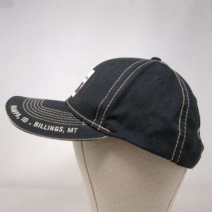 Haz Tech Drilling Inc Nampa ID Billing MT Strapback Hat Black OSFA 6 Panel MAX
