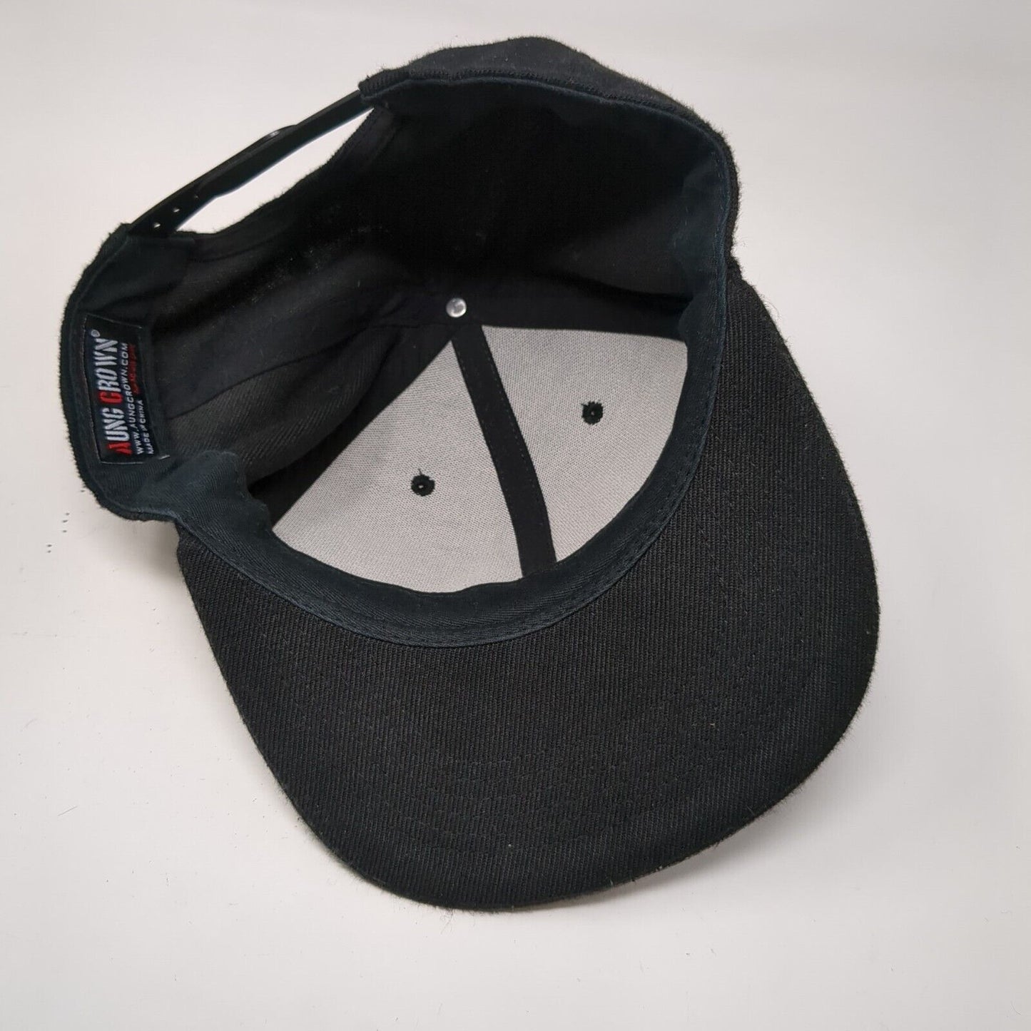 Red Rose Snapback Hat Black OSFA Adjustable Embroidered Aung Crown