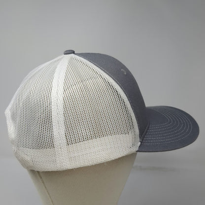 Port Authority Trucker Hat Gray One Size Snapback Mesh Back River Buddies Fish