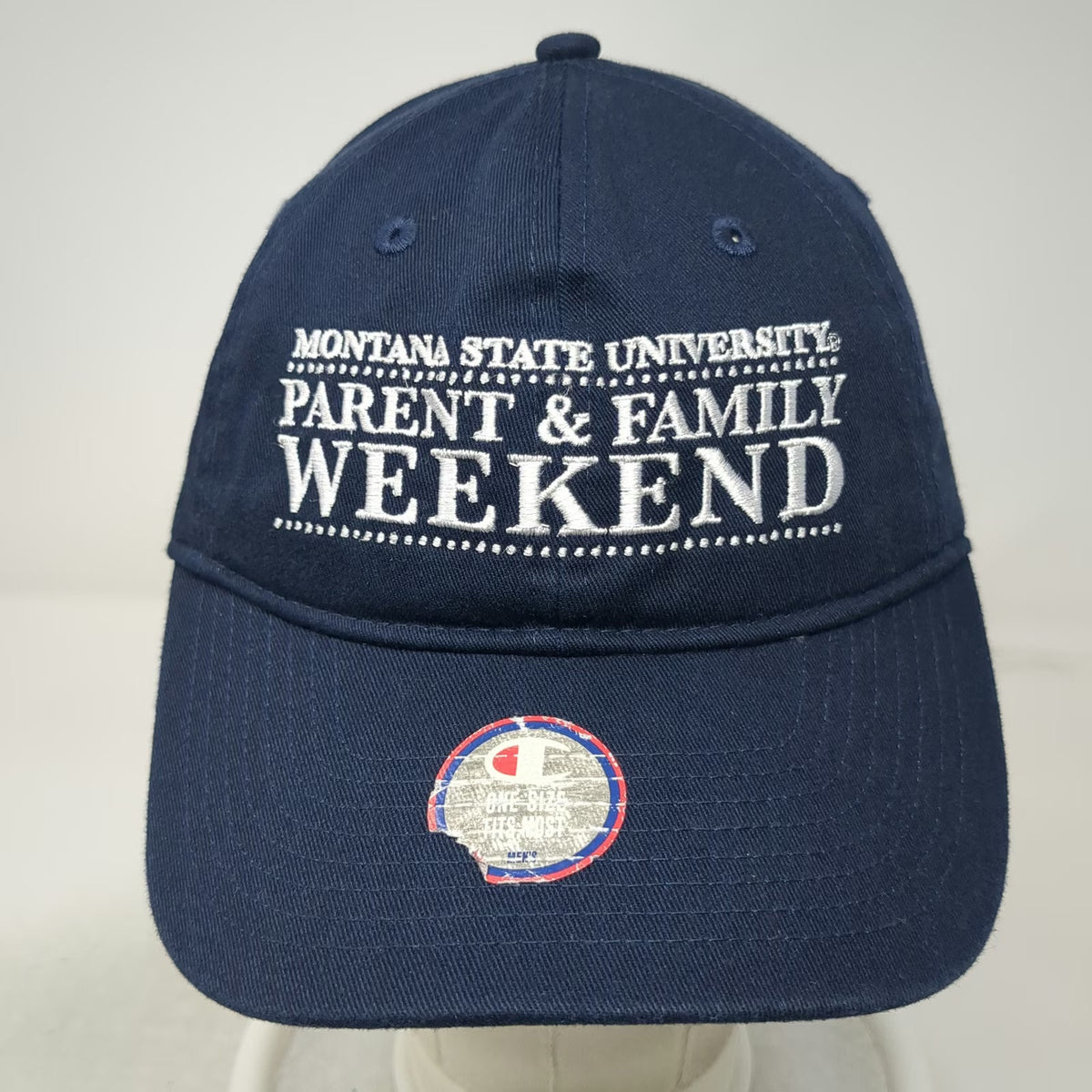 Montana State University NCAA Champion Hat Blue One Size Bozeman MT Slideback