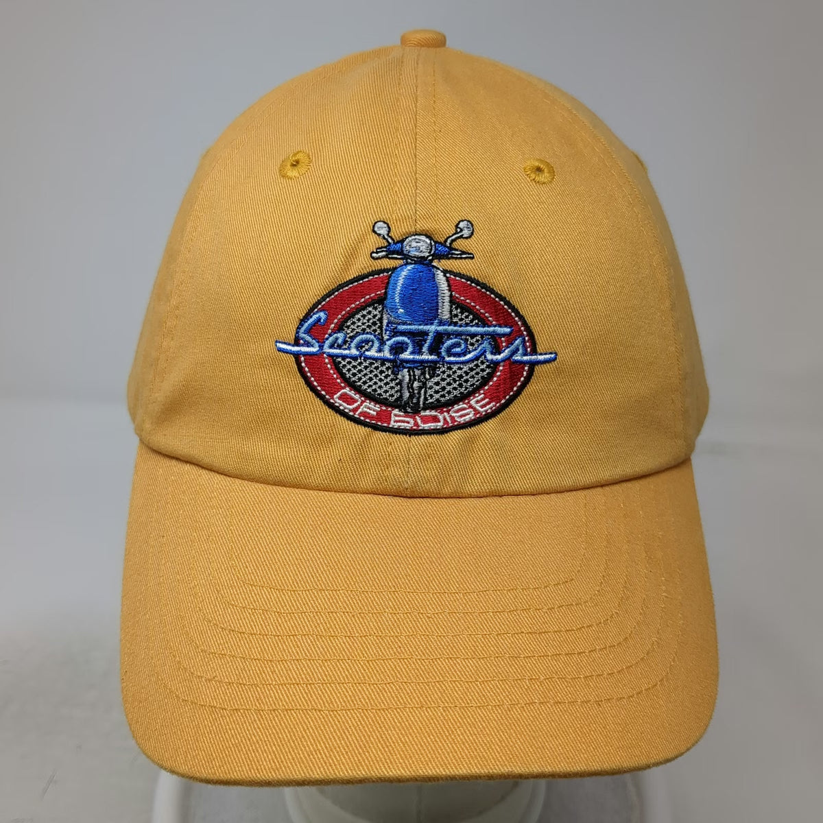 HeadShot Baseball Cap Yellow One Size Embroidered Scooter Boise Slideback Hat
