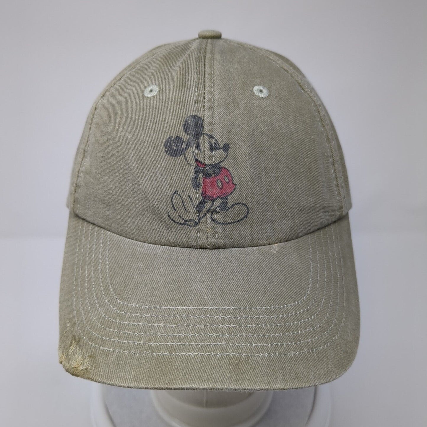 Mickey Mouse Adult Strapback Hat Brown 57-61cm Adjustable 6 Panel Disney Parks