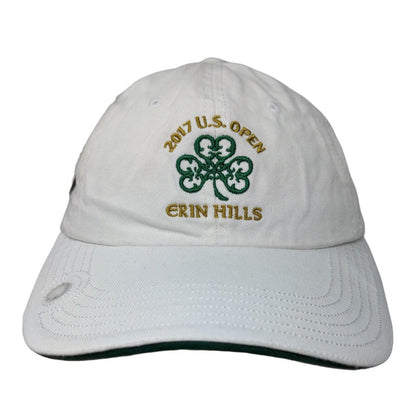 USGA Men's Slideback Hat White OSFM 2017 U.S. Open Erin Hills Embroidered Logo