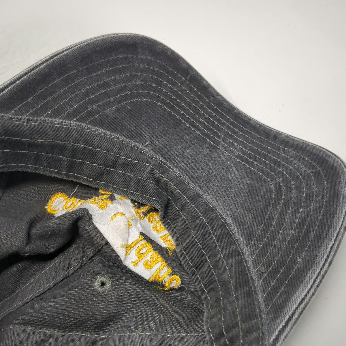 Port Authority Baseball Cap Gray OSFM College of Idaho Ski Team Slideback Hat