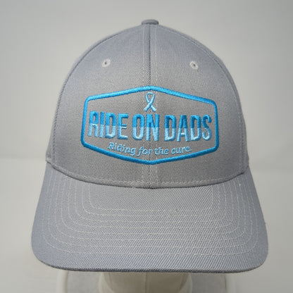 Ride On Dads Riding For The Cure Fitted Baseball Cap Gray XL Pro585 Richardson