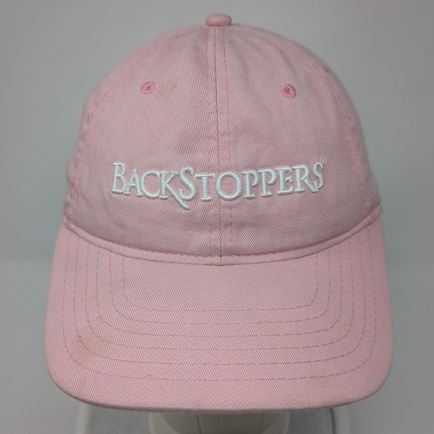 Backstoppers Since 1959 Strapback Hat Pink One Size Adjustable Fahrenheit