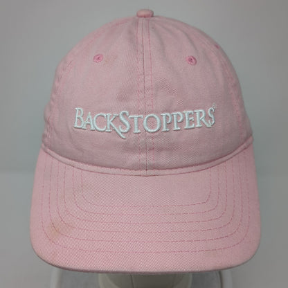 Backstoppers Since 1959 Strapback Hat Pink One Size Adjustable Fahrenheit