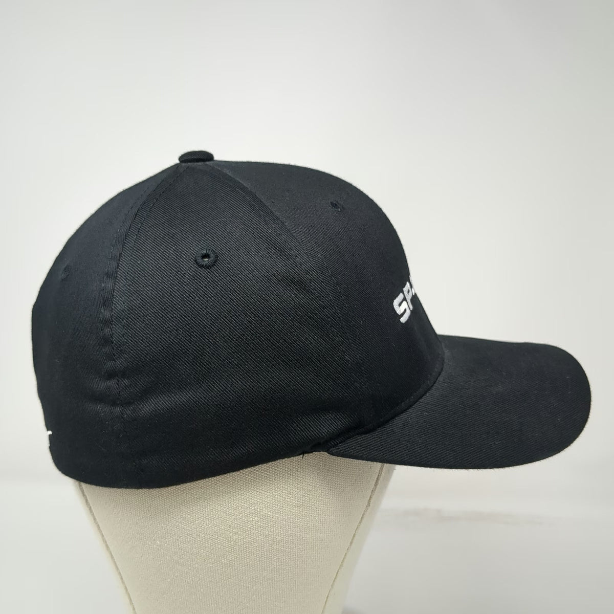 Flexfit Baseball Cap Black M SpaceX Logo Embroidered Aerospace Rocket Fitted Hat