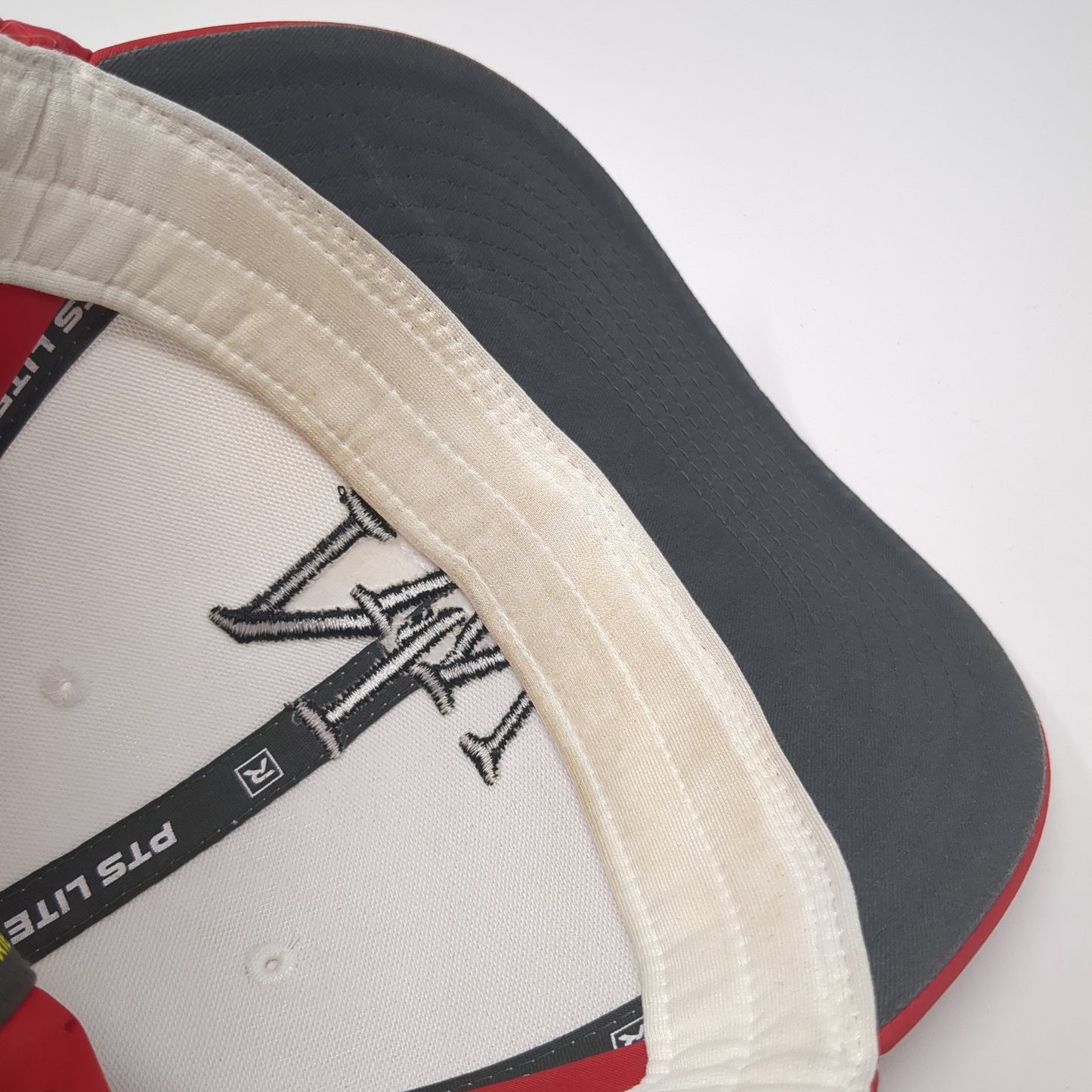 NW Fitted Hat Red XL Embroidered Laser Cut Vent Holes Richardson PTS 30