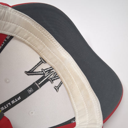 NW Fitted Hat Red XL Embroidered Laser Cut Vent Holes Richardson PTS 30