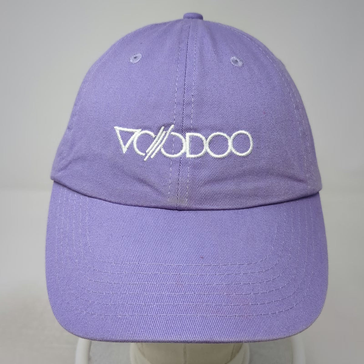 Purple Baseball Cap One Size Voodoo Logo Embroidered Adjustable Slideback Hat