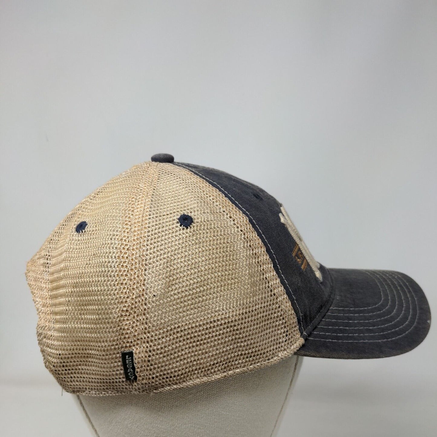 1850 Snapback Mesh Back Trucker Hat Blue One Size Colorblock Legacy