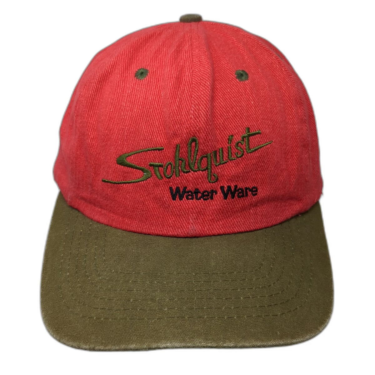 SCI Stohlquist Water Ware Two Tone Baseball Cap Red Green One Size Strapback Hat