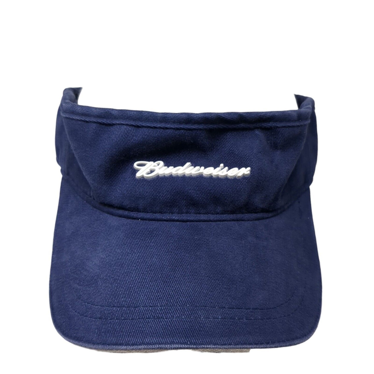 Budweiser Strapback Sun Visor Hat Blue One Size Adjustable Outdoor