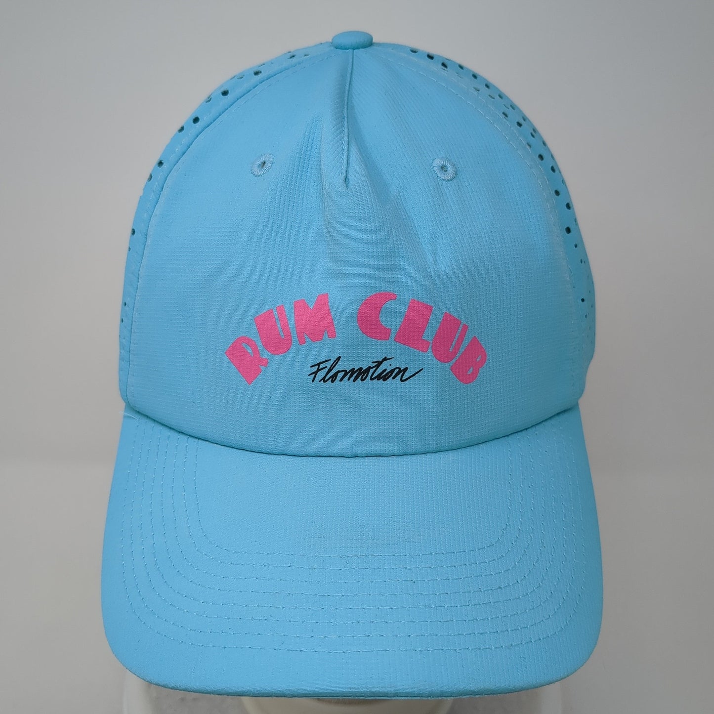 Rum Club Flomotion Snapback Cap Blue One Size Adjustable Mesh Back 6 Panel