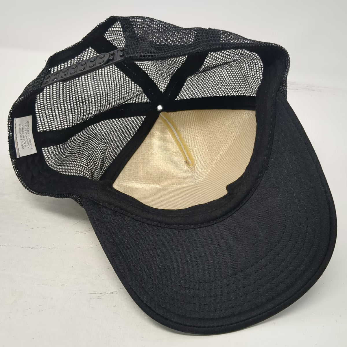 Raptor Institute Raise the Roof Black White Trucker Hat One Size Mesh Snapback