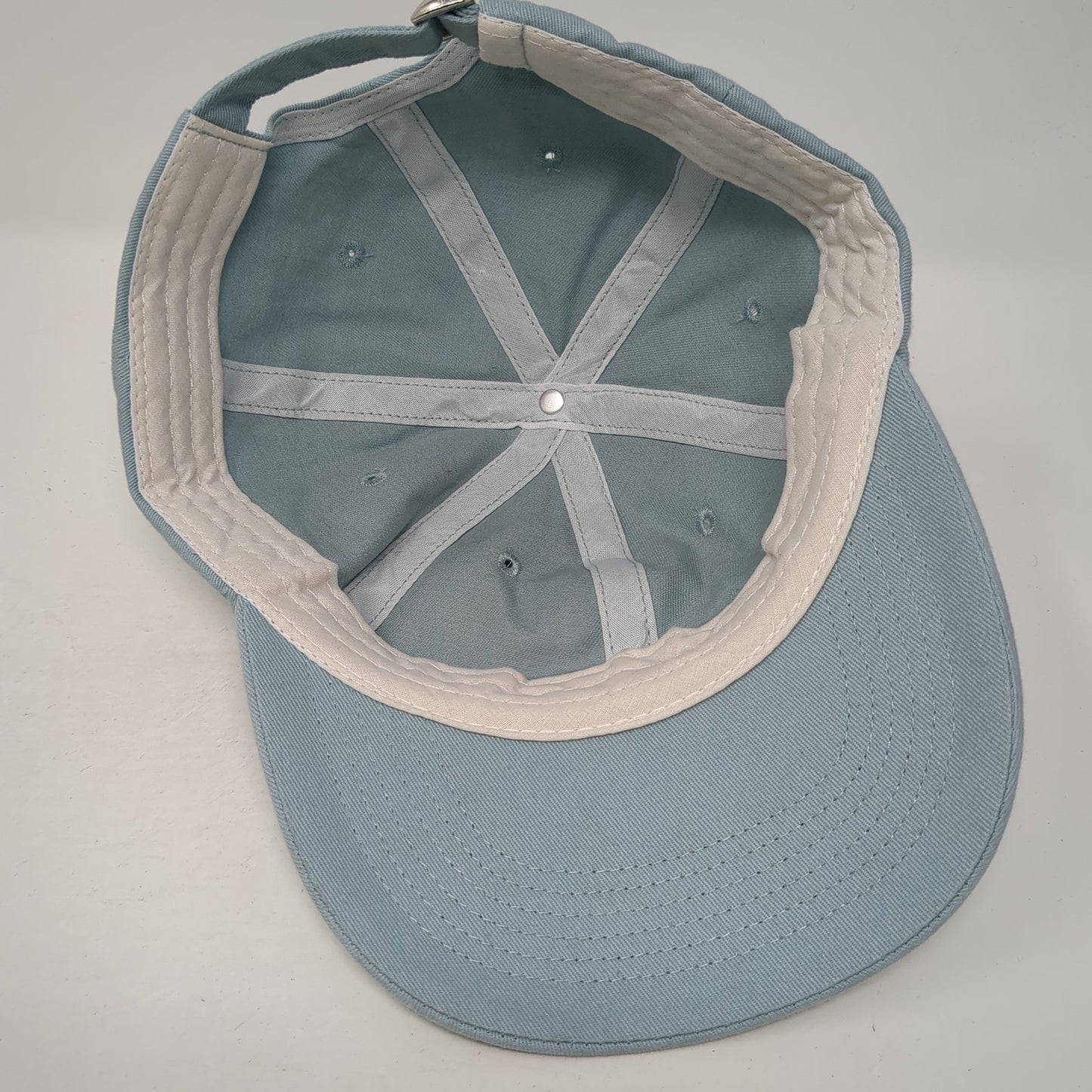 Younique Patch Slideback Hat Blue One Size Adjustable Solid 6 Panel