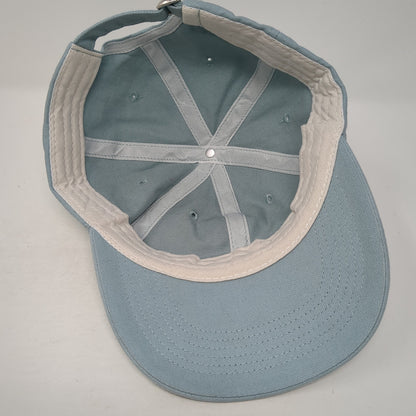 Younique Patch Slideback Hat Blue One Size Adjustable Solid 6 Panel