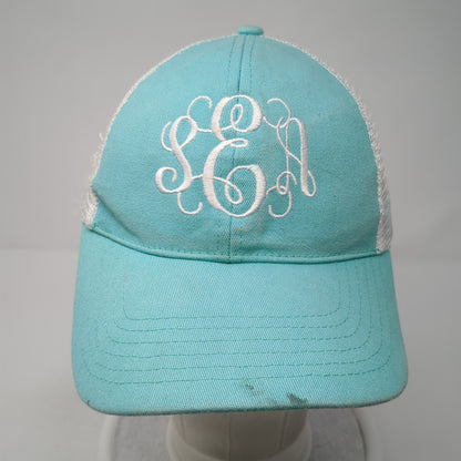 Sea Snapback Trucker Hat Blue One Size Adjustable Embroidered Mesh Back WB