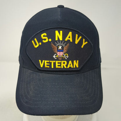 Eagle Crest 5 Panel Blue One Size Hat U.S. Navy Veteran Snapback Made in USA