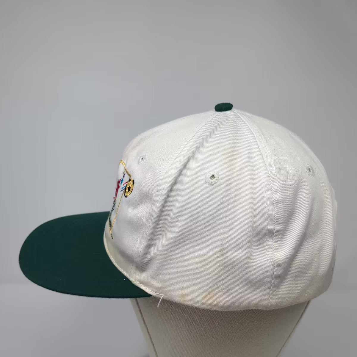 The Game Birmingham 1996 Olympic Soccer Atlanta Hat White Green Snapback OSFA