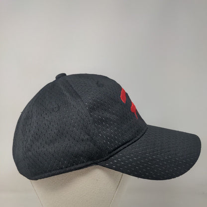 H Logo Strapback Hat Black OSFM Embroidered Adjustable Breathable OC Sports