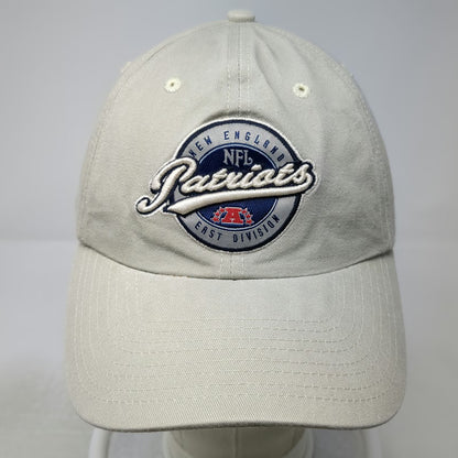 NFL New England Patriots Cap Beige One Size Slideback Embroidered Shield Logo