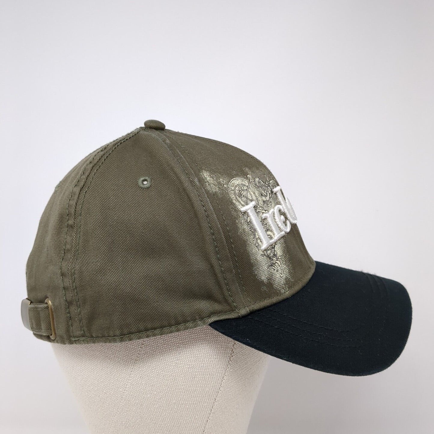 Ireland Slideback Hat Brown One Size Adjustable Embroidered 6 Panel Cotton