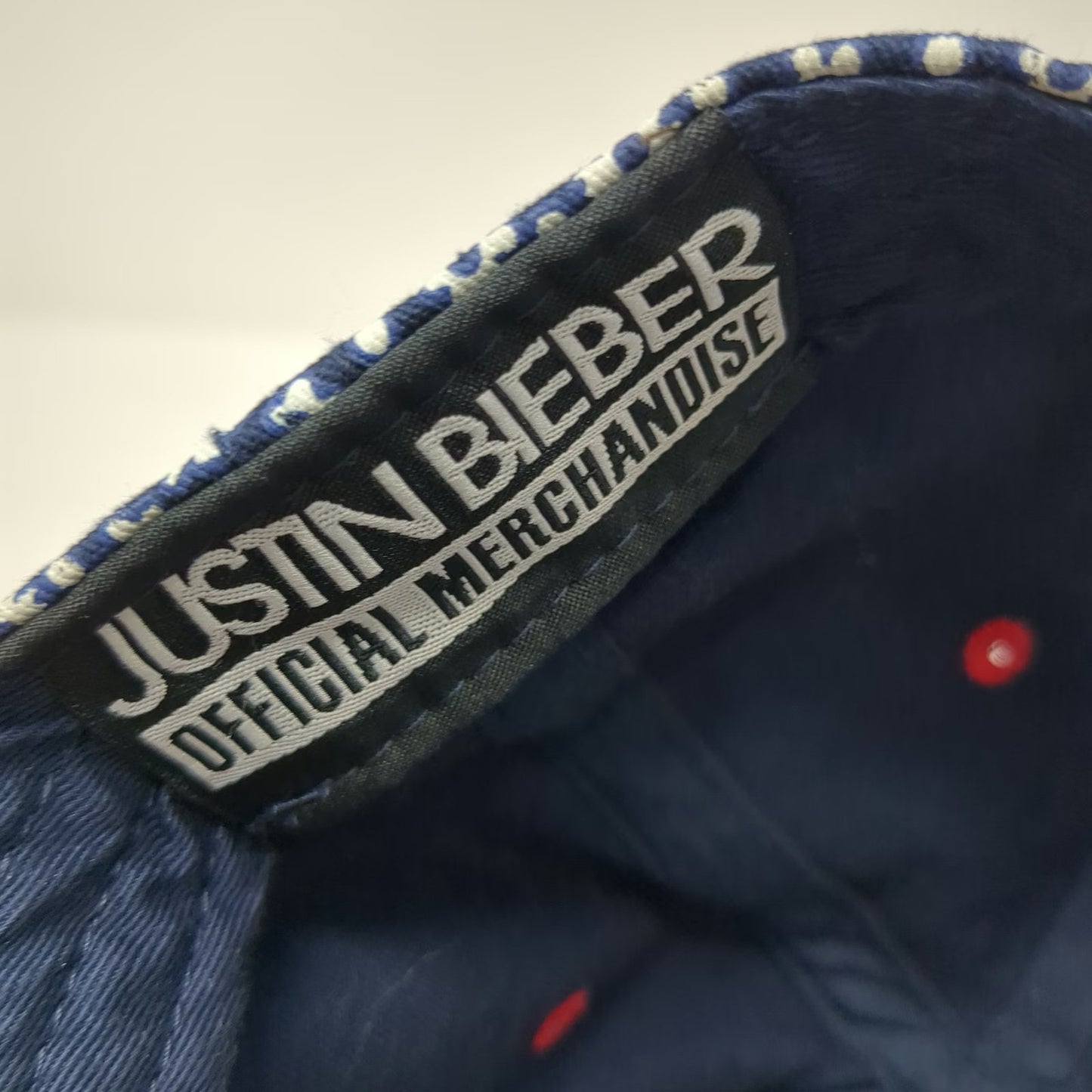 Justin Bieber Snapback Blue White Red OS Floral Swaggy Print Patch Logo Hat