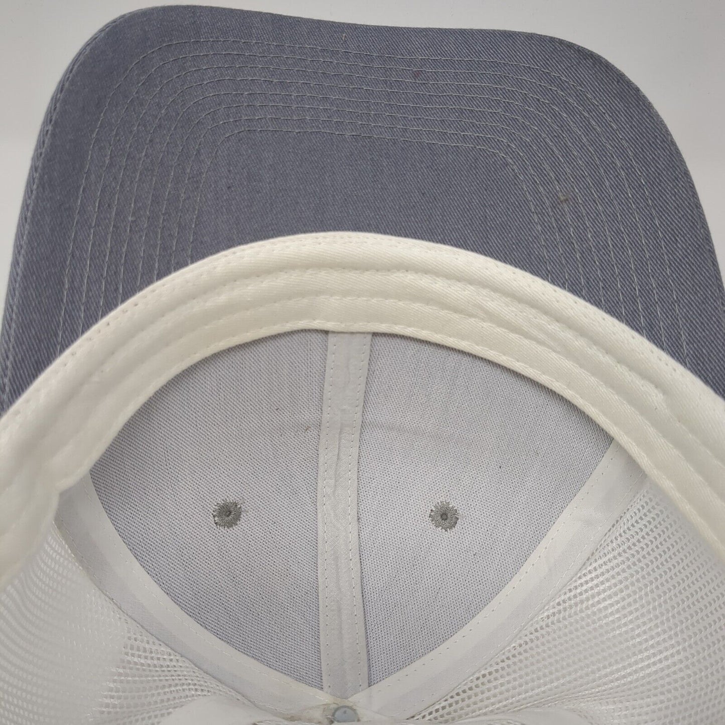 McIntyre Pastures Patch Snapback Trucker Hat Gray One Size Mesh Back