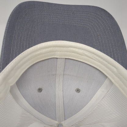 McIntyre Pastures Patch Snapback Trucker Hat Gray One Size Mesh Back