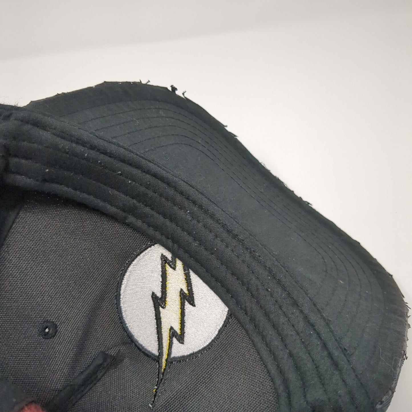 DC The Flash Snapback Hat Red One Size Adjustable Embroidered Vented Holes