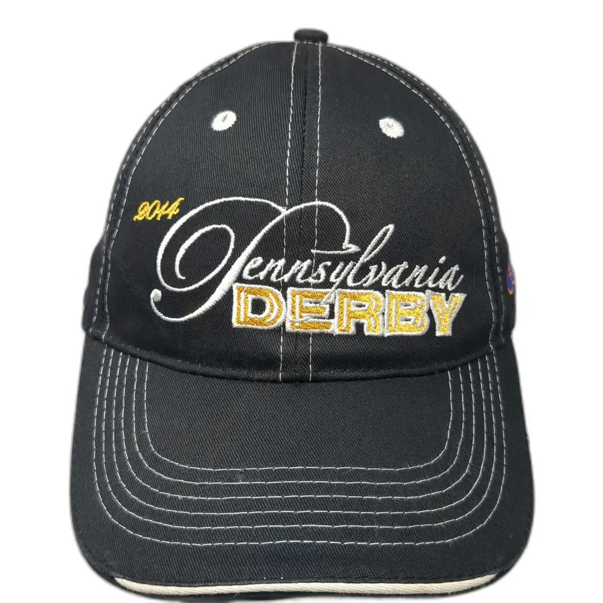 Black Baseball Cap One Size 2014 Pennsylvania Derby Parx Racing Strapback Hat