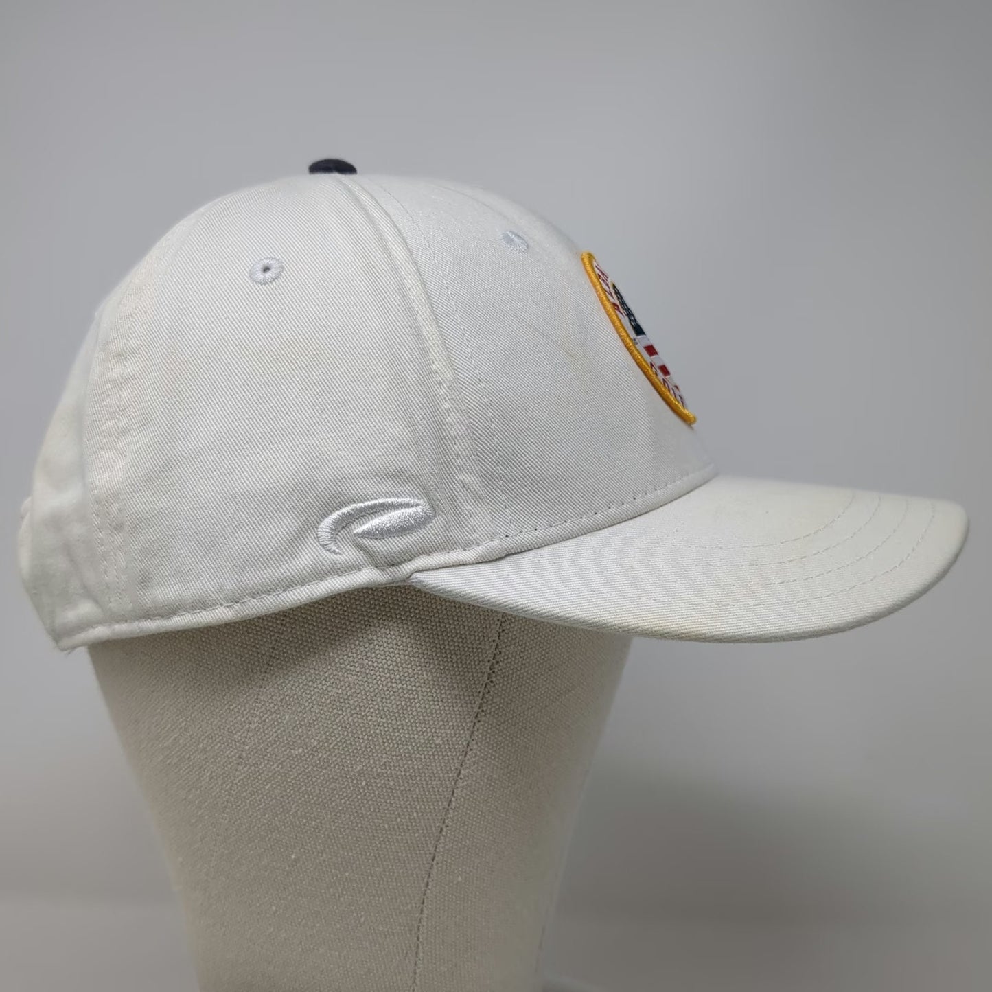 Pukka Baseball Cap White One Size Albatross Golf Wear American Flag Snapback