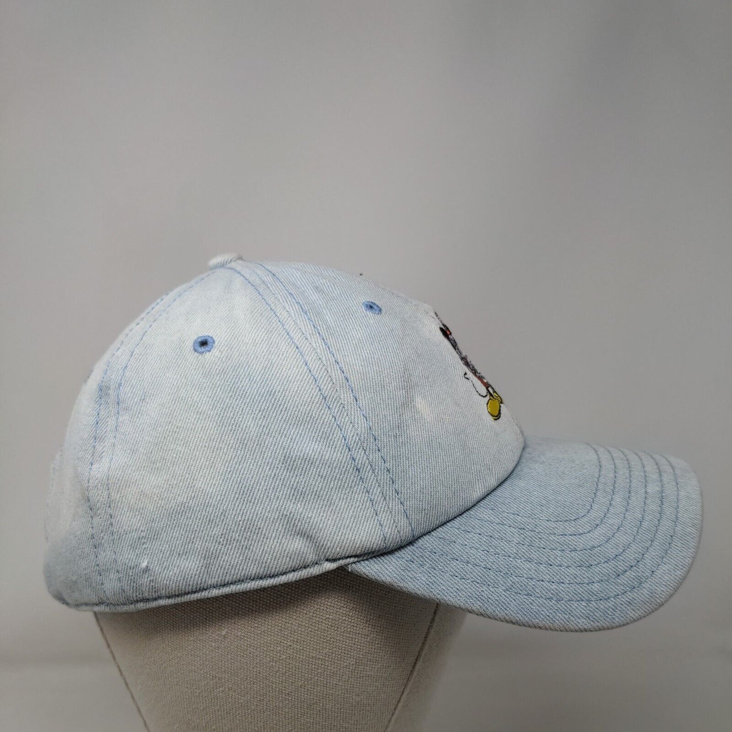 Mickey Mouse Minnie Mouse Slideback Hat Blue OSFM Adjsuatble Embroidered Disney