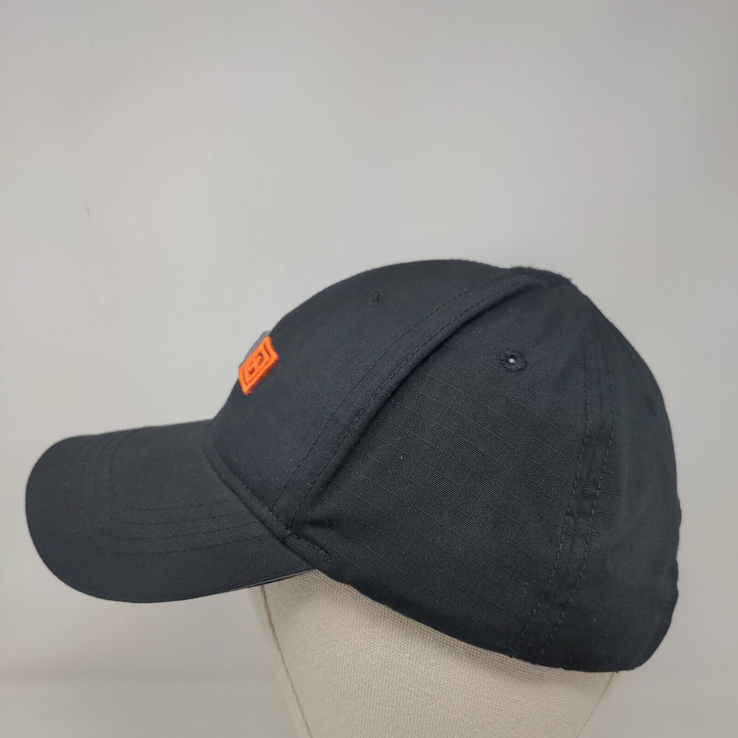 5.11 Tactical 2012 Strapback Hat Black One Size Embroidered Adjustable