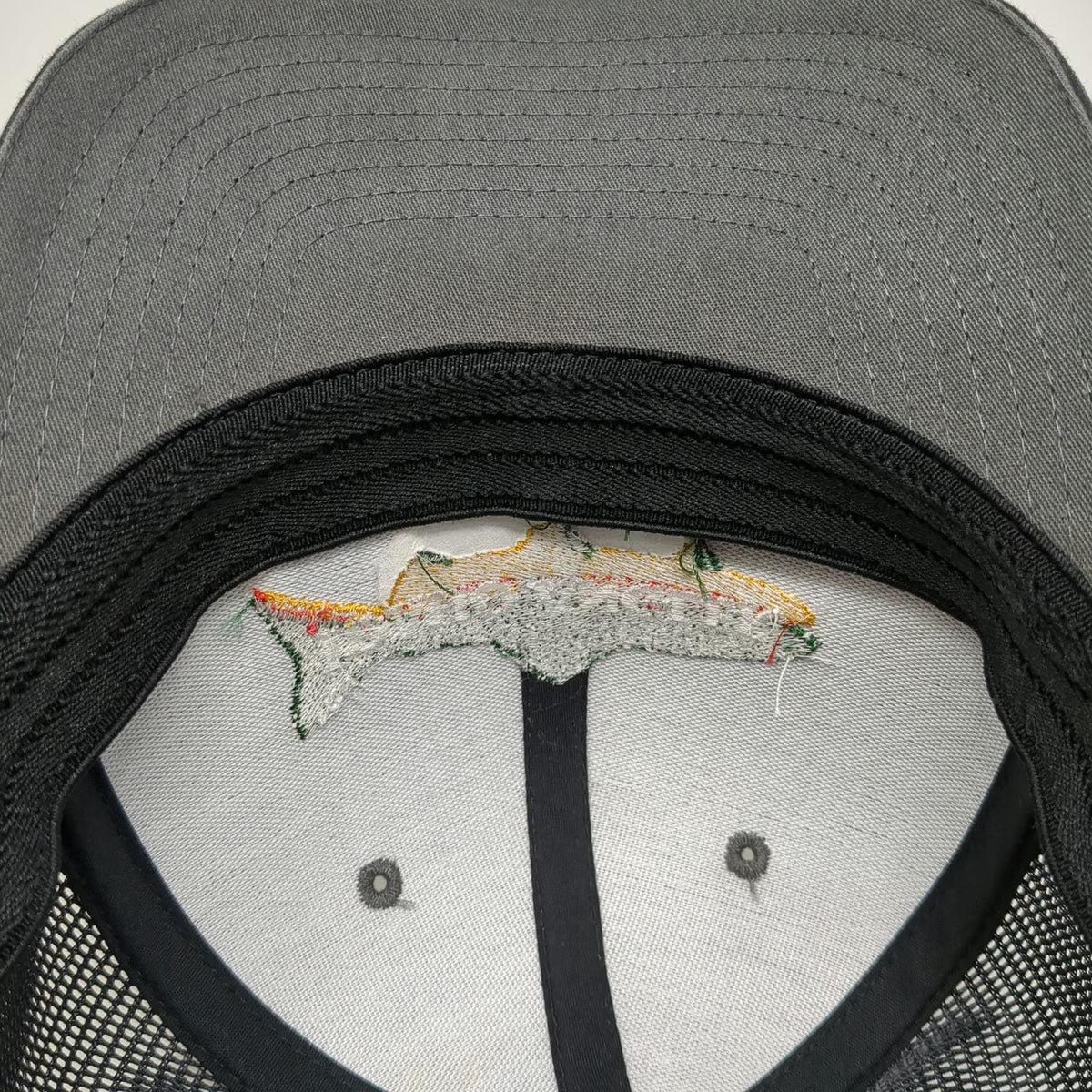 Richardson 172 Baseball Cap Gray XL Idaho Angler Boise Fishing Mesh Trout Hat