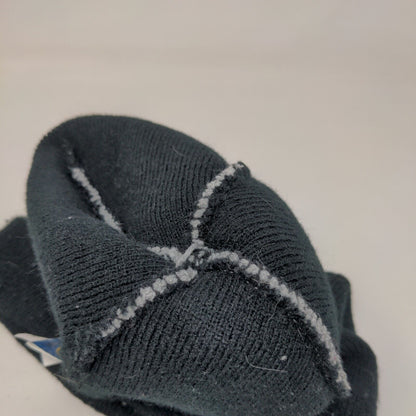 Batman Beanie Hat Multicolor OSFM Knitted Stretch Pom Pom Fleece Acrylic