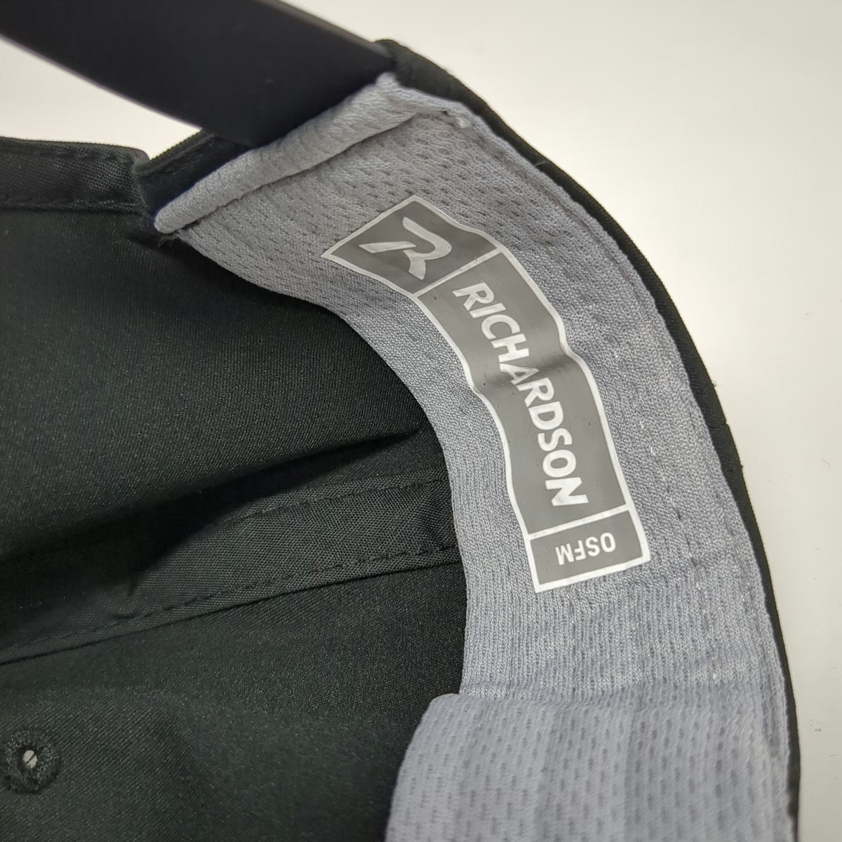 Richardson 5 Panel Black Hat One Size Boot Check Sports Ranch Rope Snapback