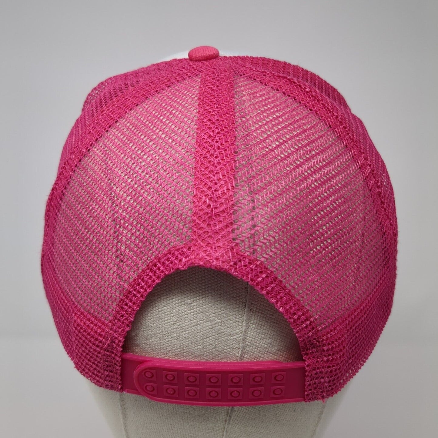 AXID Snapback Mesh Back Trucker Hat Pink One Size Adjustable Colorblock